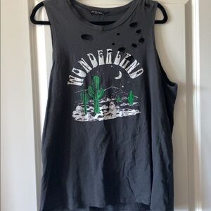 Sleeveless Zutter “Wonderland” Top, Sz L, Like New